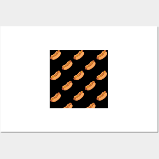 Black Hot Dog Posters and Art